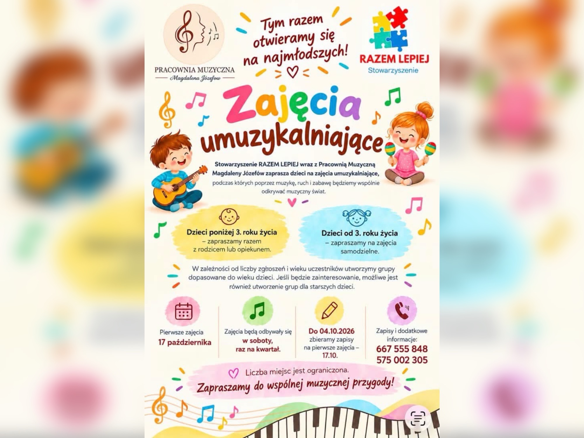 Muzyczna przygoda dla najmłodszych w Modlikowicach