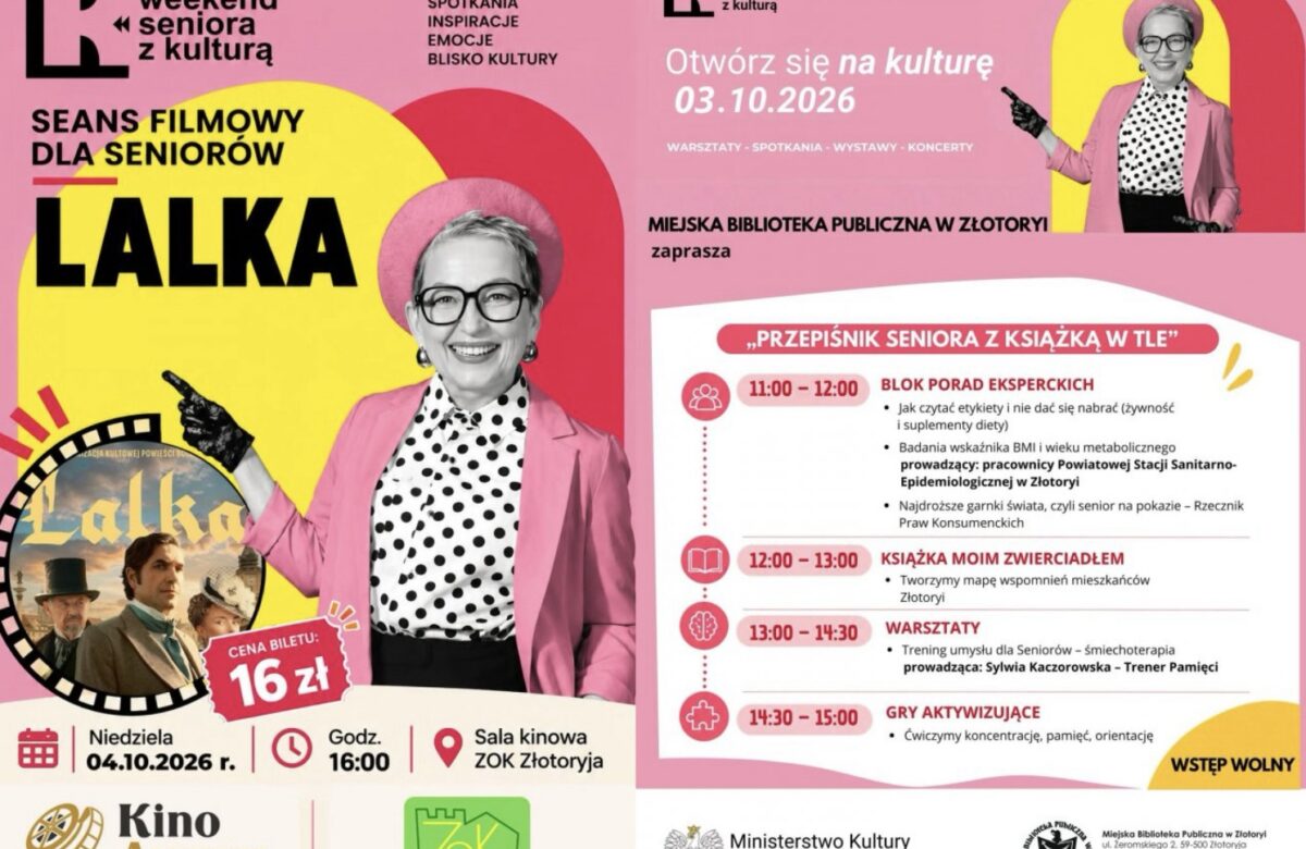 Weekend Seniora z&nbsp;Kulturą w&nbsp;Złotoryi!