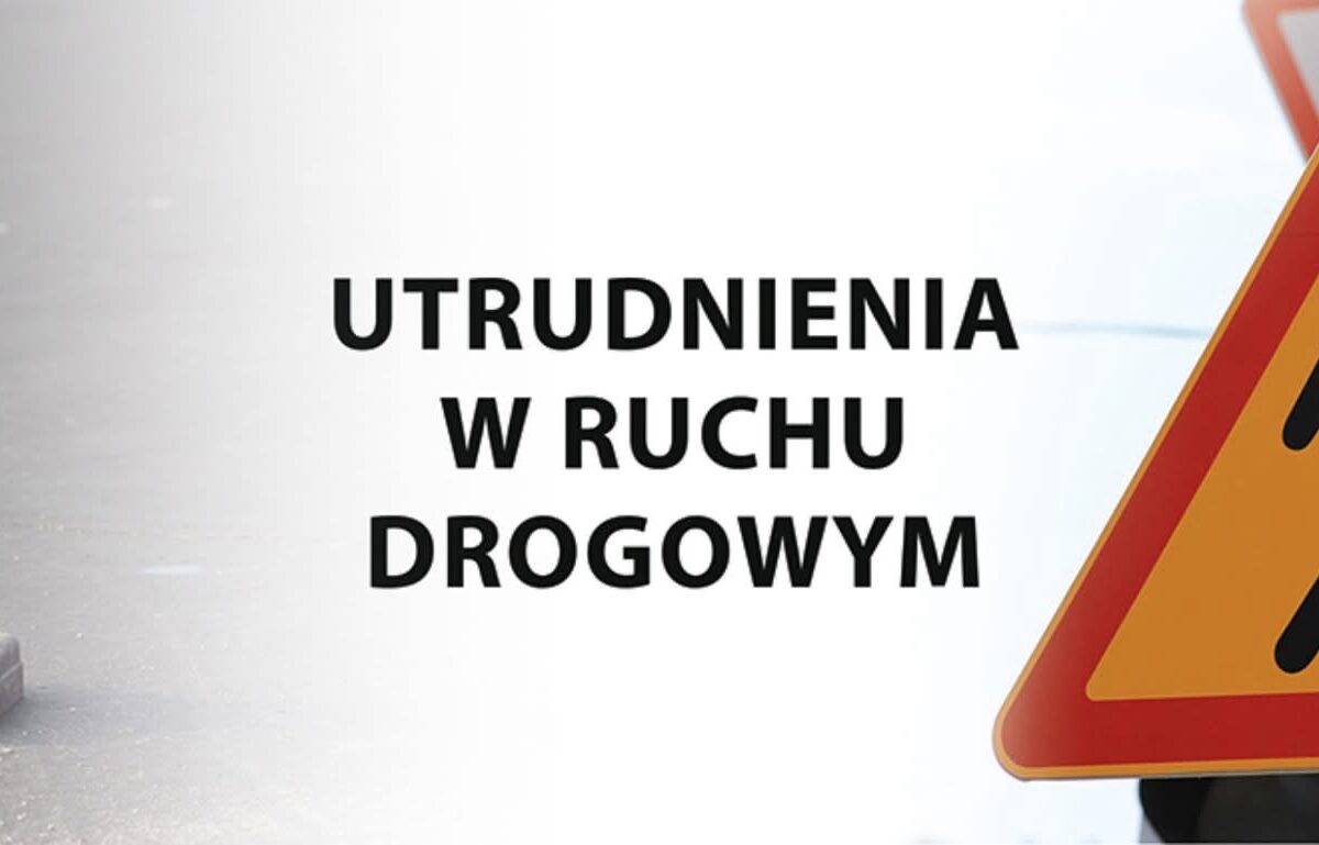 Utrudnienia na drodze w Czaplach