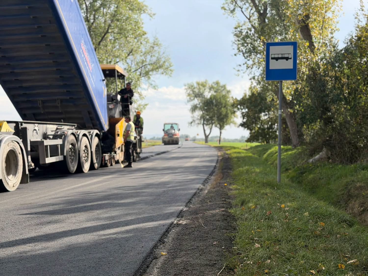 Trwa remont drogi Łukaszów–Brochocin